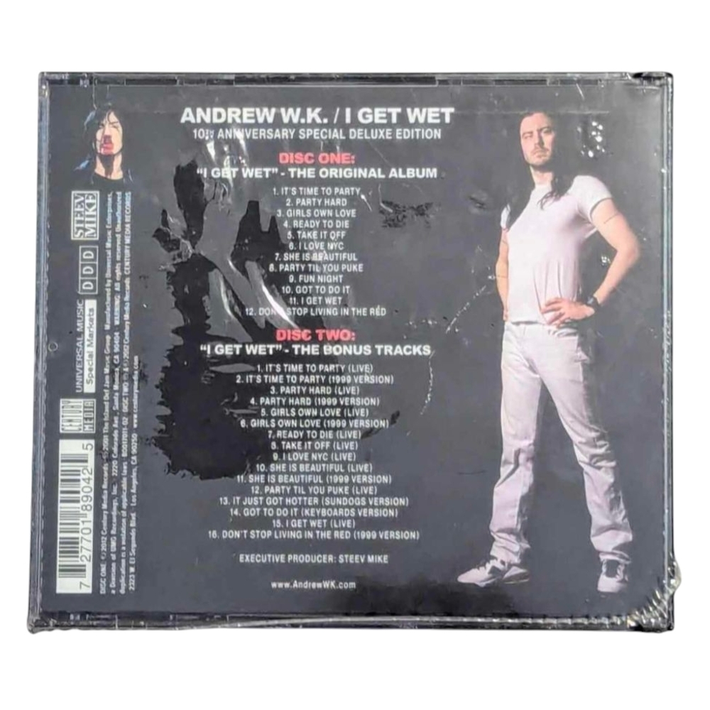 Andrew W.K. 'I Get Wet' 10th Anniversary CD - Picture 2 of 2